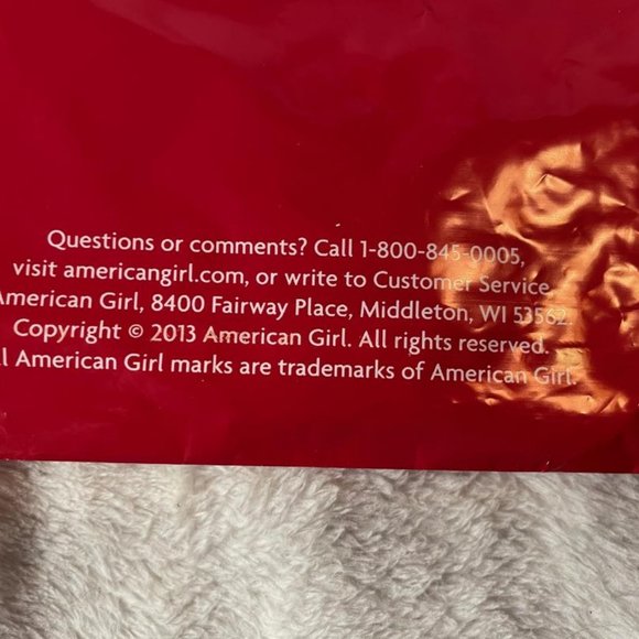 American Girl W076-MF1A 2016 Red Doll Tee Shirt Retired MALL OF AMERICA New - Picture 6 of 8